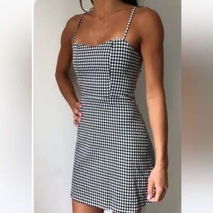 Forever 21 Black and White Checkered Mini Dress